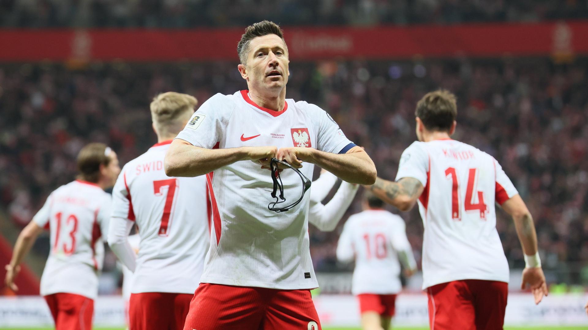 Polen Albanien Fußballmotiv